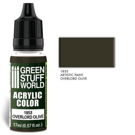 Green Stuff World acrylic color-overlord olive