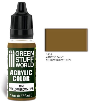 Green Stuff World acrylic color - Yellow brown ops