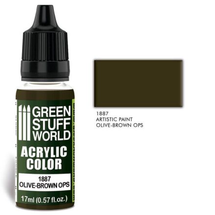 Green Stuff World acrylic color - Olive brown ops