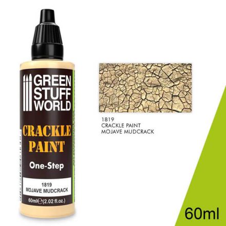 Green Stuff World crackle paint- mojave mudrack