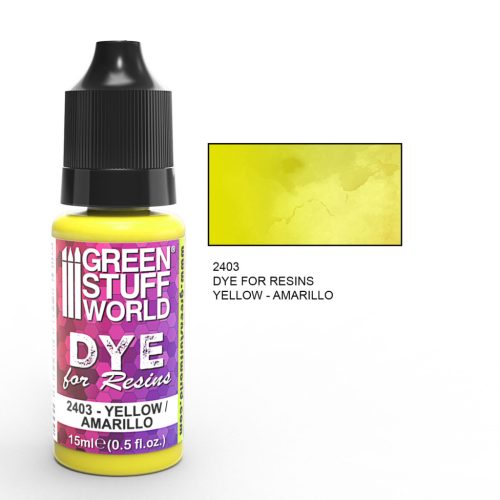 Green Stuff World epoxy színező - Yellow color/Color amarillo
