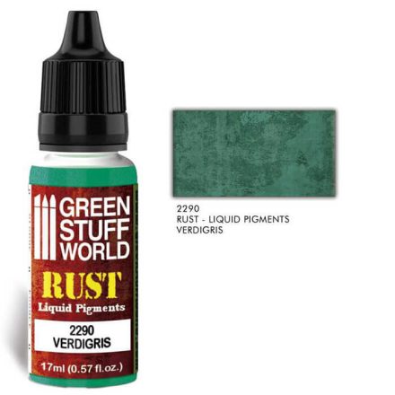Green Stuff World RUST Liquid Pigments - Verdigris