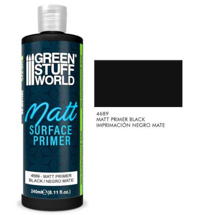 Green Stuff World - Matt surface primer - fekete 240ml