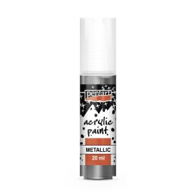 Pentart Metallic akrilfesték - Grafit