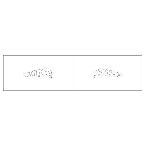 Lure stencil - 4cm - 8