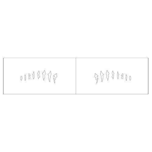 Lure stencil - 5cm - 12