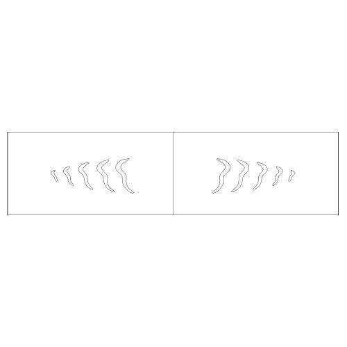 Lure stencil - 5cm - 3