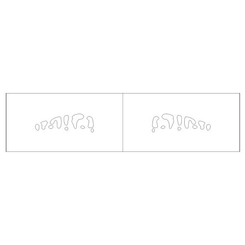 Lure stencil - 5cm - 8