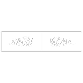 Lure stencil - 6cm - 11