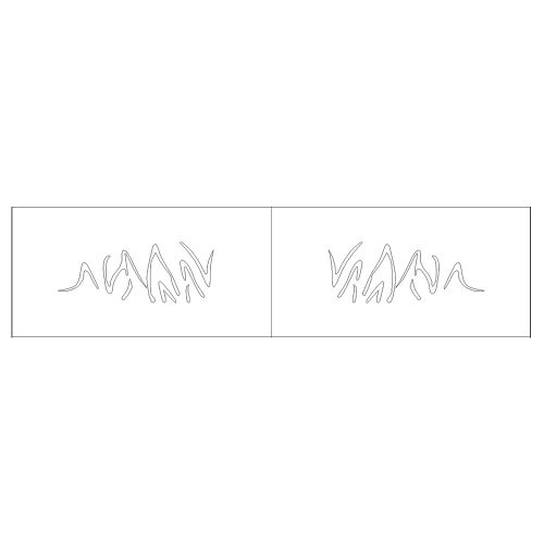 Lure stencil - 6cm - 11