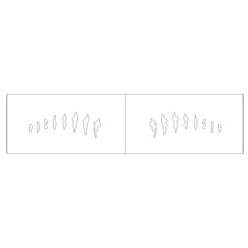 Lure stencil - 6cm - 12