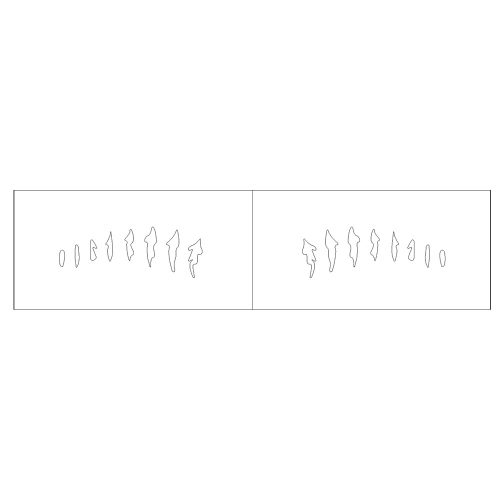 Lure stencil - 6cm - 12