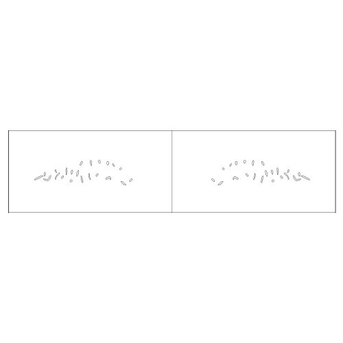 Lure stencil - 6cm - 15