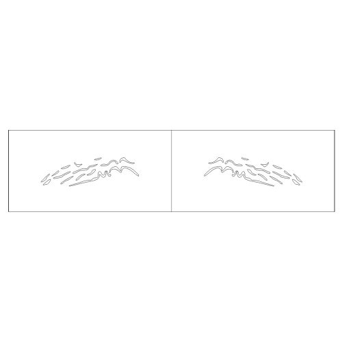 Lure stencil - 6cm - 16