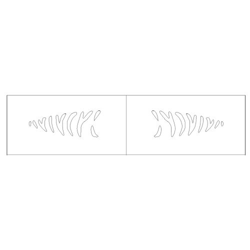 Lure stencil - 6cm - 17