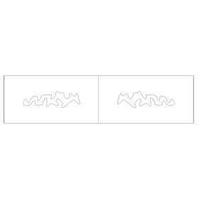 Lure stencil - 6cm - 20