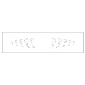 Lure stencil - 6cm - 3