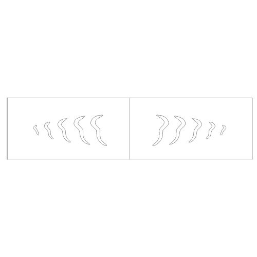 Lure stencil - 6cm - 3