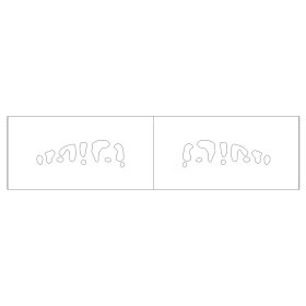 Lure stencil - 6cm - 8