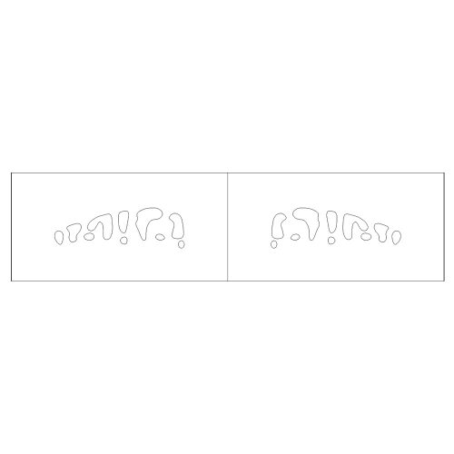 Lure stencil - 6cm - 8